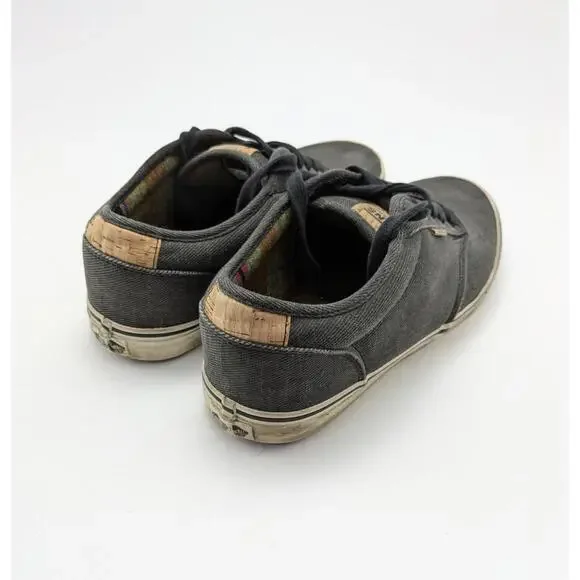 Mens Vans Era 59 Ultracush Gray Twill Cork Trim Fat Tongue Skate Shoes Size 13 - Picture 4 of 7